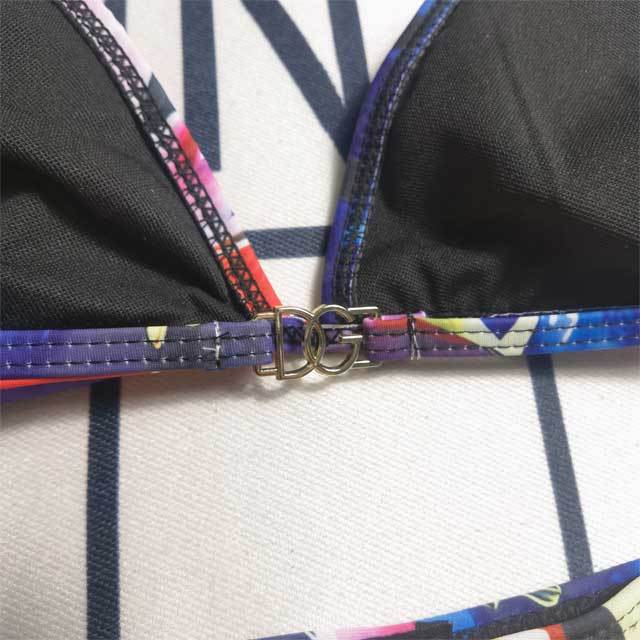 Metal Logo Halter Bikini Set