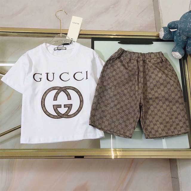 Printed Children Casual Short Set