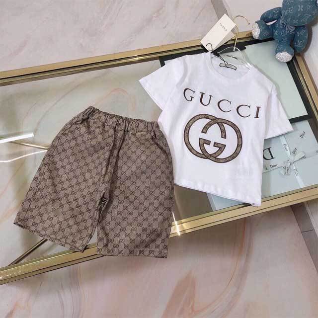Printed Children Casual Short Set