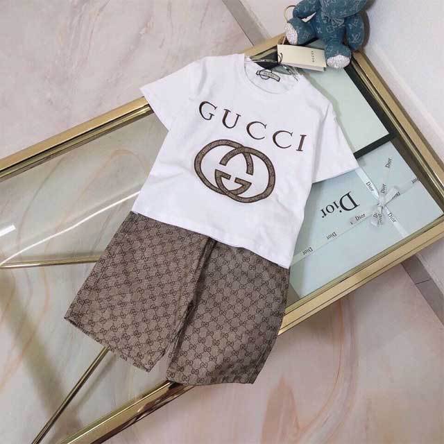 Printed Children Casual Short Set
