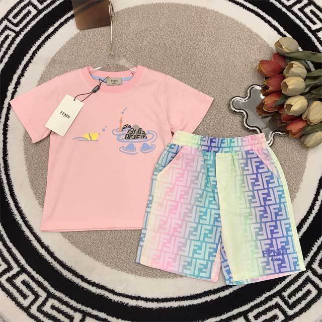 Printed Kids Casual Two Piece Set