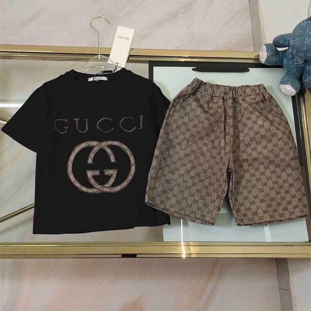 Printed Children Casual Short Set