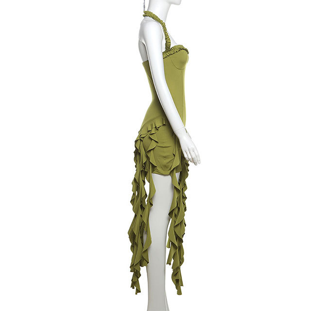 Halter Neck Tinker Tassel Dress