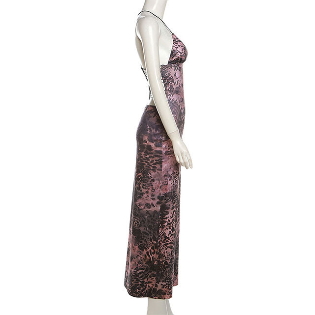 Backless Butterfly Maxi Dress