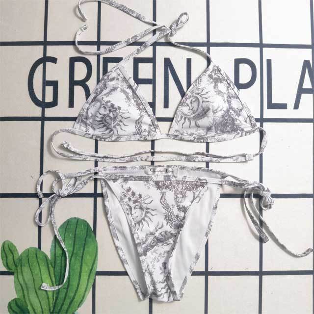 Printed Fashion Strappy Bikini Set
