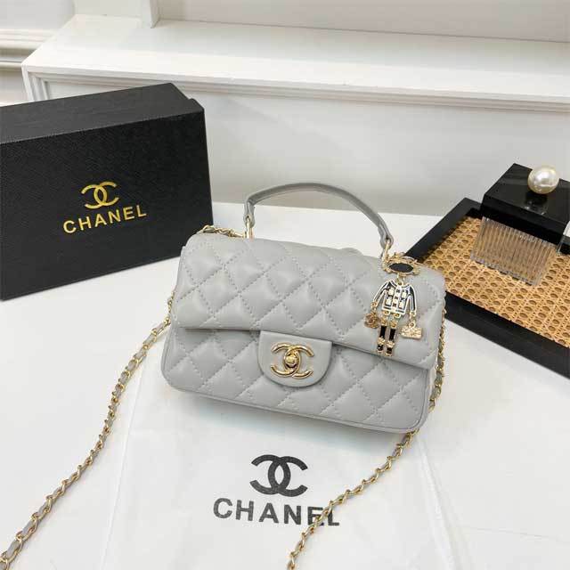 Chained Leather Fashion Messenger Bag