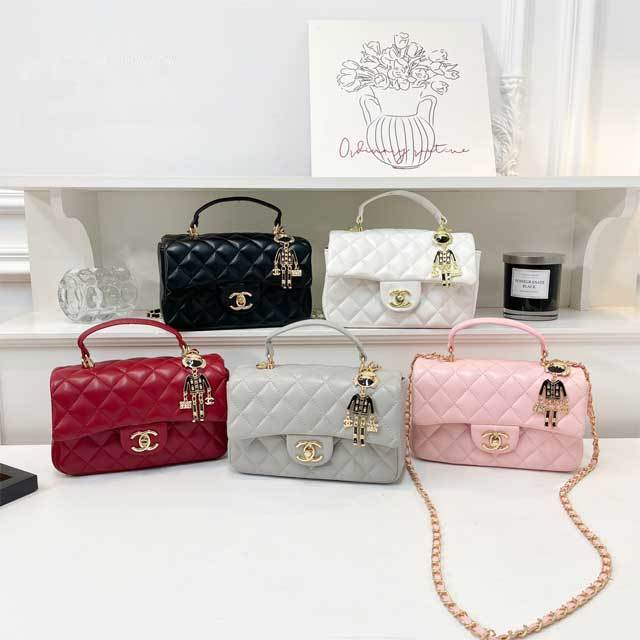 Chained Leather Fashion Messenger Bag