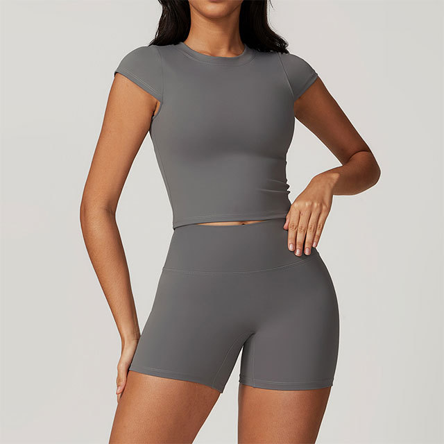 High-Stretch Yoga Sports Short Set