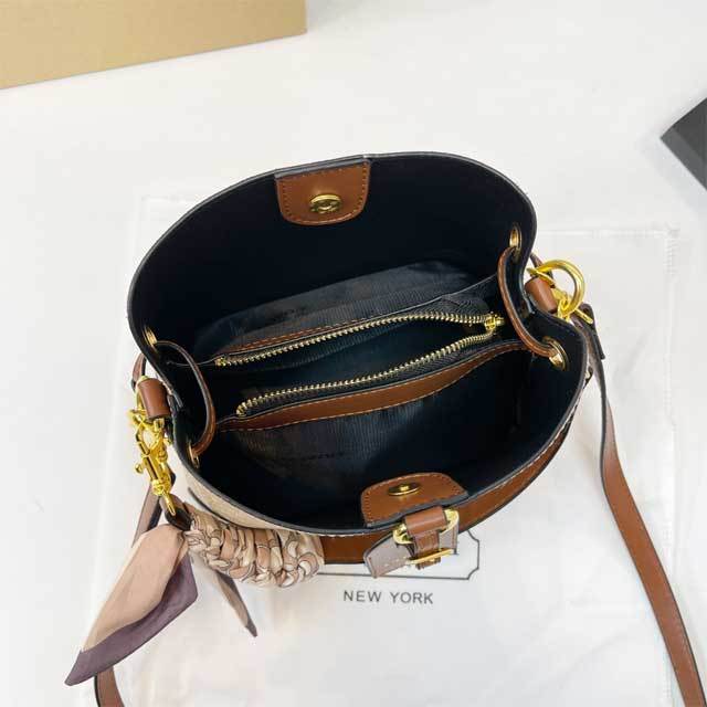Leather Fashion Crossbody Bucket Bag