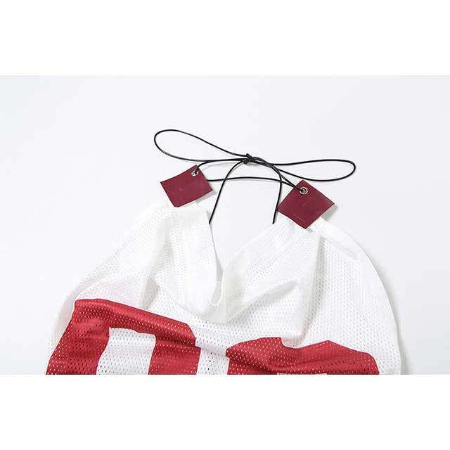 Hollow Out Lace Up Halter Neck Top