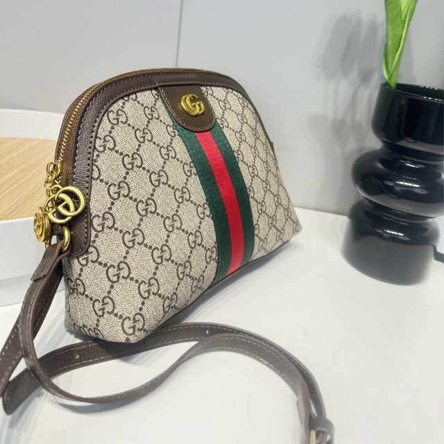 Leather Fashion Print Crossbody Bag