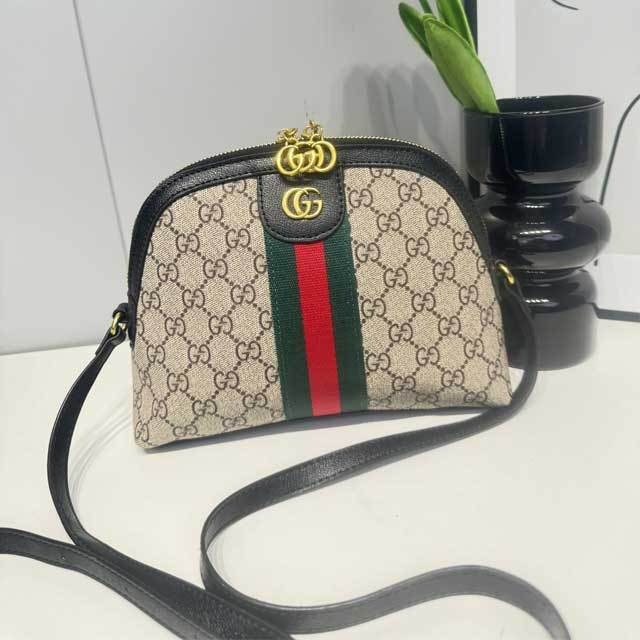 Leather Fashion Print Crossbody Bag