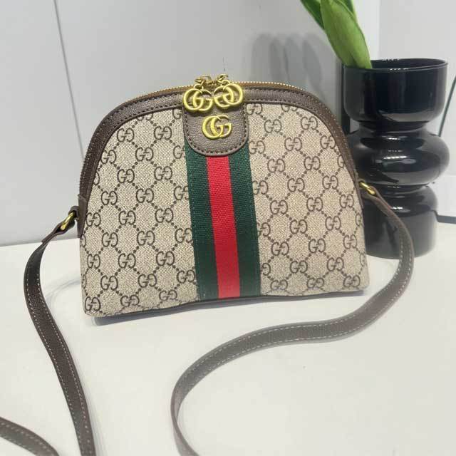 Leather Fashion Print Crossbody Bag