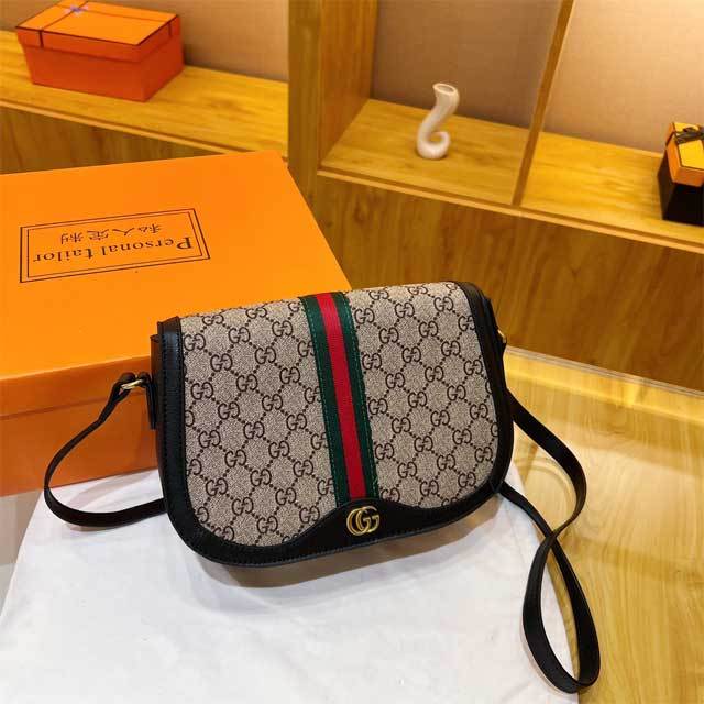 Leather Printed Fashion Messenger Bag