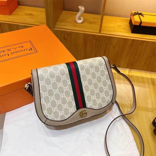 Leather Printed Fashion Messenger Bag