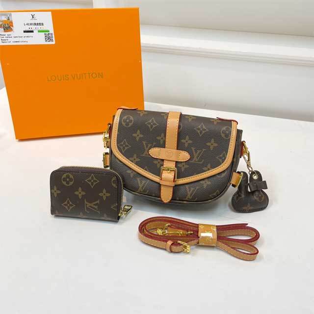 Printed Leather Fashion Messenger Bag