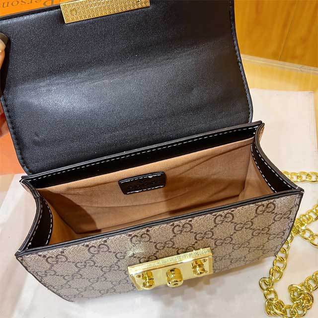Chained Leather Fashion Messenger Bag
