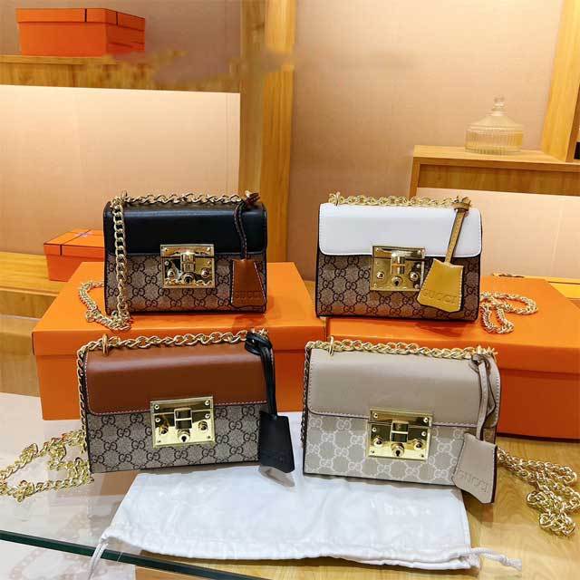 Chained Leather Fashion Messenger Bag