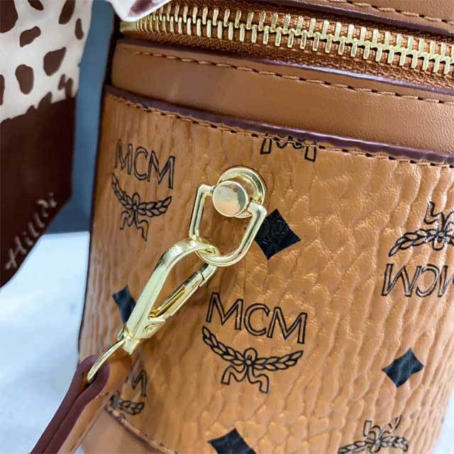 Printed Leather Women Crossbody Makeup Bag