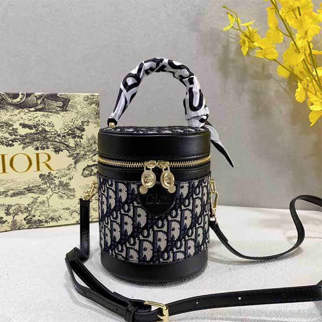 Printed Leather Women Crossbody Makeup Bag
