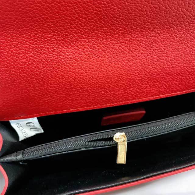 Chained Leather Female Messenger Bag