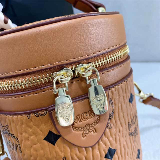 Printed Leather Women Crossbody Makeup Bag