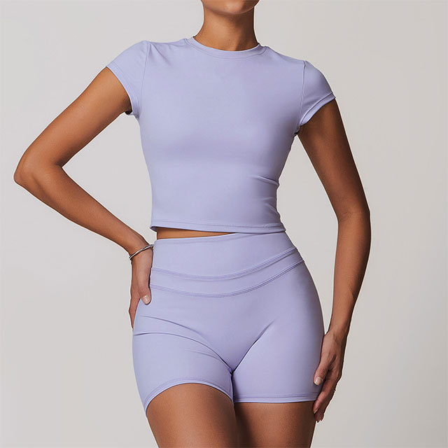 Fitness Fashion Two Pieces Short Set