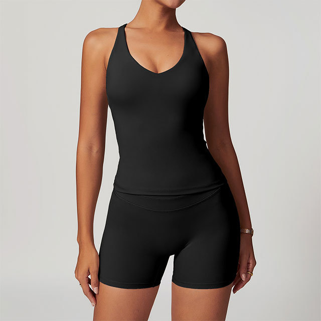 Jogger Style Tank Top High Waist Short Set