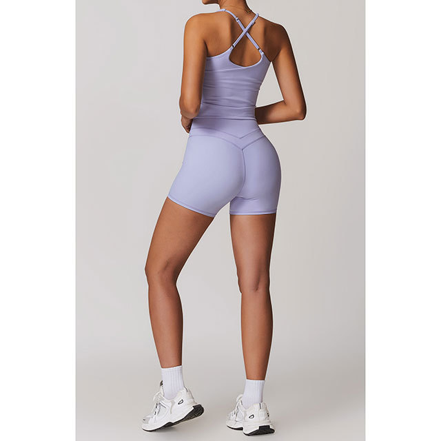 Jogger Style Tank Top High Waist Short Set