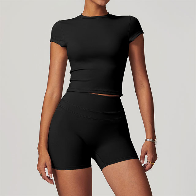 Fitness Fashion Two Pieces Short Set