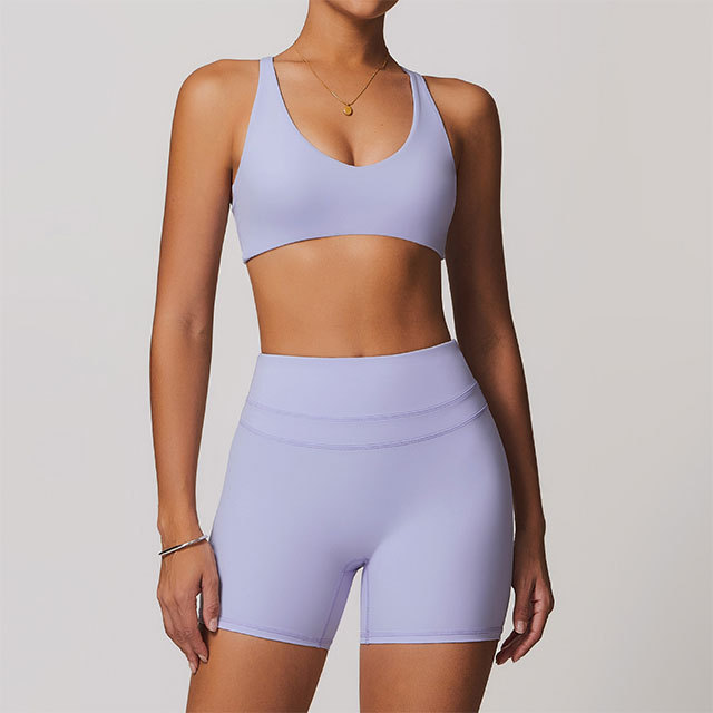 Activewear High Waist Two Pieces Short Set