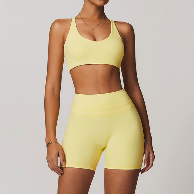 Activewear High Waist Two Pieces Short Set
