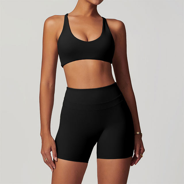 Activewear High Waist Two Pieces Short Set