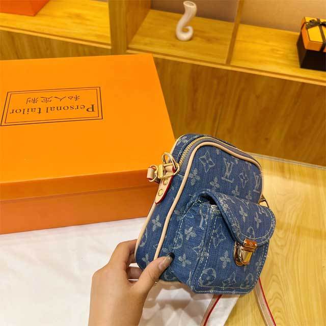 Printed Denim Fashion Women Messenger Bag