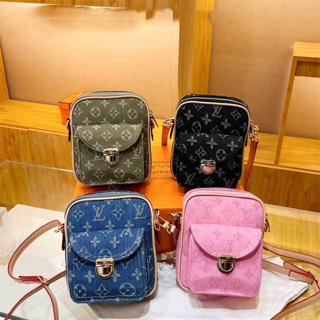 Printed Denim Fashion Women Messenger Bag