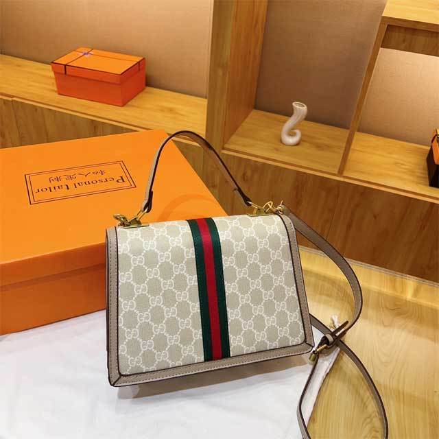 Leather Printed Crossbody Handbag