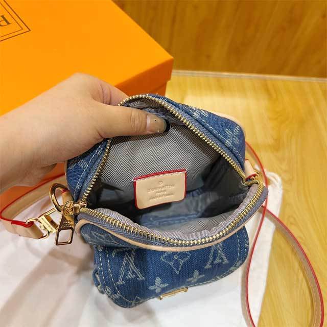 Printed Denim Fashion Women Messenger Bag
