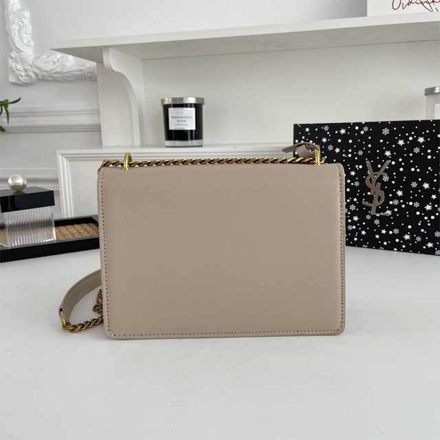 Metal Logo Leather Fashion Messenger Bag