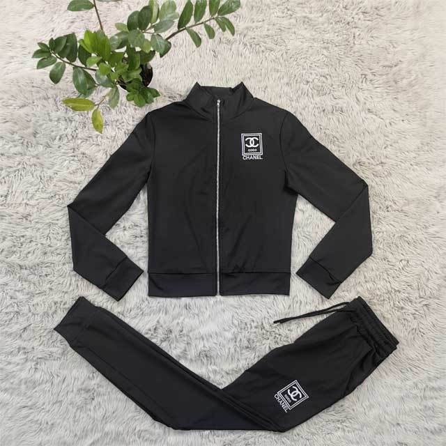 Embroidery Long Sleeve Fall Jogging Suit