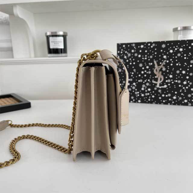 Metal Logo Leather Fashion Messenger Bag