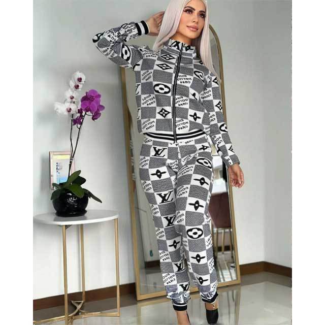 Printed Long Sleeve Casual Jogging Suit