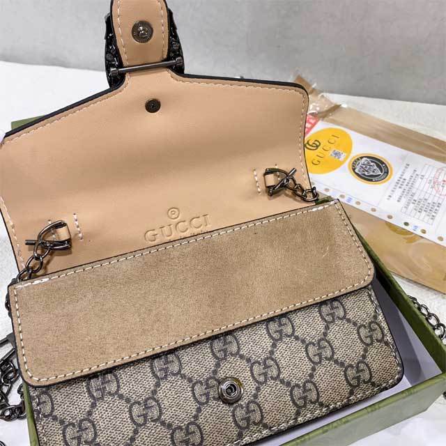 Chained Leather Fashion Messenger Bag