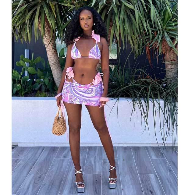 Folding 3pc Swimsuit Set