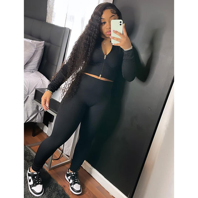 Breathable Activewear 2 Piece Pant Set