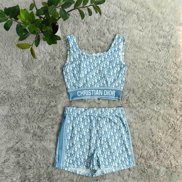 Printed Tank Top Sport Short Set
