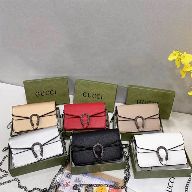 Fashion Chained Leather Messenger Bag