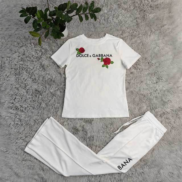 Floral Print Casual Pants Set