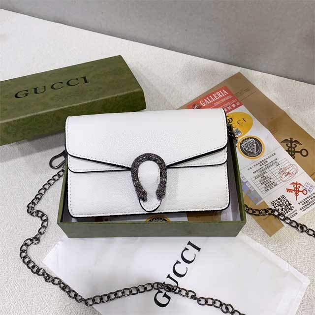 Fashion Chained Leather Messenger Bag
