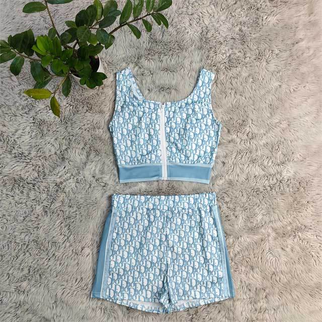 Printed Tank Top Sport Short Set