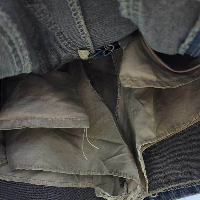 Denim Gradient Cargo Skirt